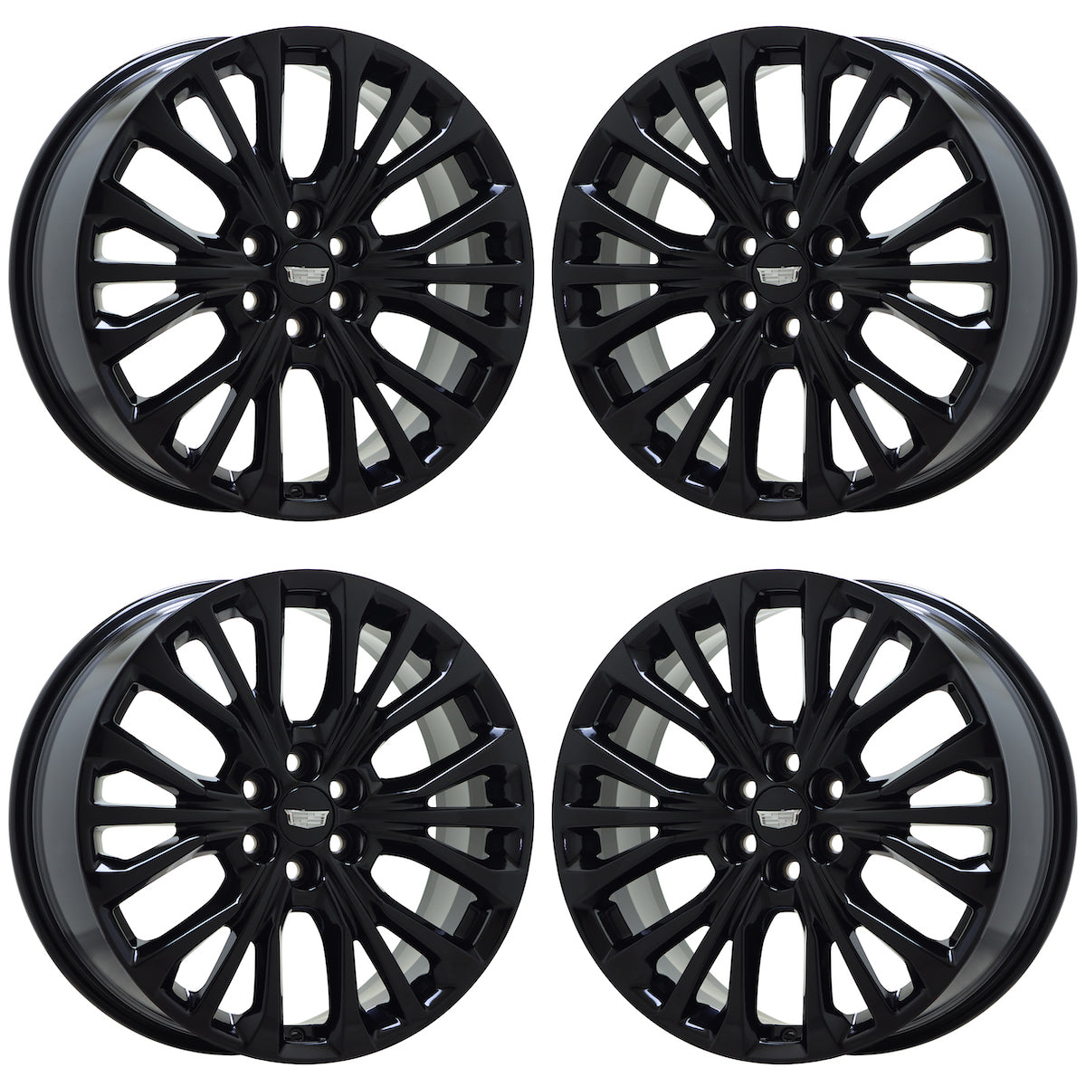 20" Cadillac XT5 XT6 SRX Gloss Black wheels rims Factory OEM set 5936